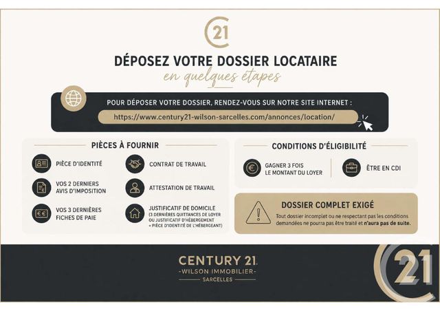 Appartement F2 à louer - 2 pièces - 36.0 m2 - AUBERVILLIERS - 93 - ILE-DE-FRANCE - Century 21 Wilson Immobilier